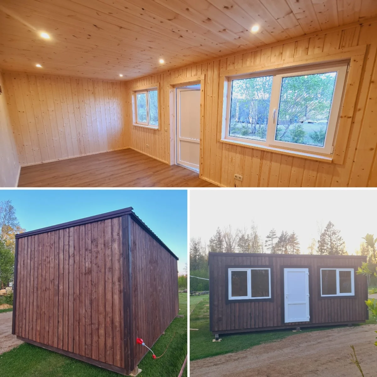 Dārza māja ar vienu telpu 3x6m